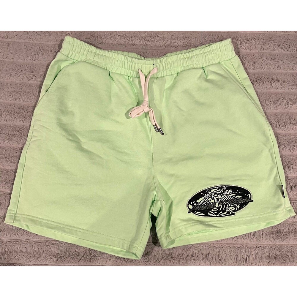 Watson Worldwide Mint Green Graphic Sweat Shorts Size XL NWT